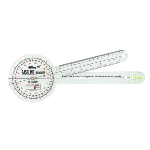 HiRes Baseline 12 Absolute+Axis Goniometer For Accurate Vertical And Horizontal Alignment