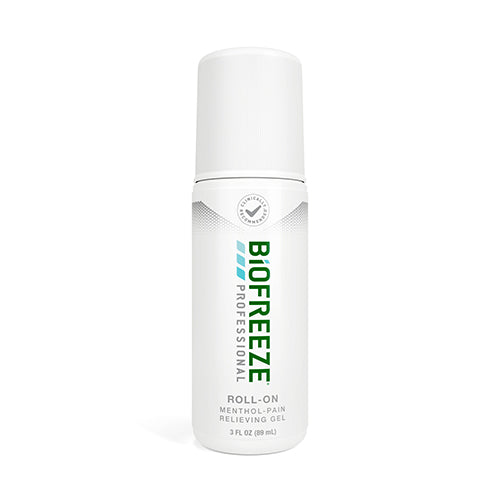 Biofreeze Menthol Pain Relief Roll On Gel 3 oz Professional Version For Targeted Muscle Joint Pain