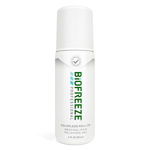 Biofreeze Professional Colorless Roll-On Menthol Pain Relieving Gel 3 Oz Paraben Free