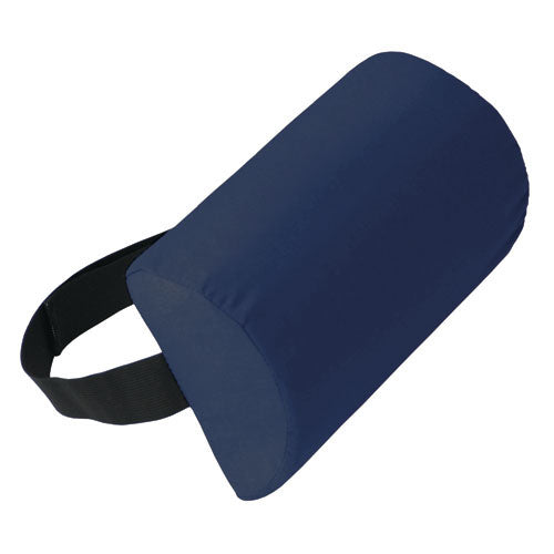 Navy Lumbar Support Roll With Strap 7x11 Inches Removable Cover For Lower Back Pain Relief