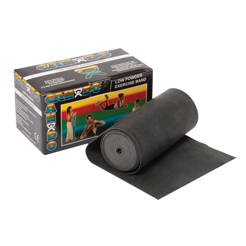 Cando Exercise Band Black X-Heavy 6 yd Roll