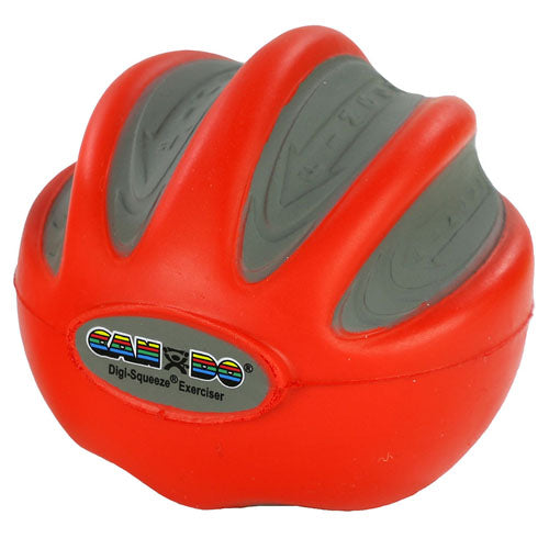 CanDo Digi-Squeeze Hand Exer Red Medium Size Light Strength Fitness Therapy Tool Device
