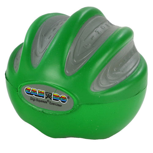 Cando Digi-Squeeze Hand Exerciser Medium Green Finger Strength Training Device For Rehabilitation