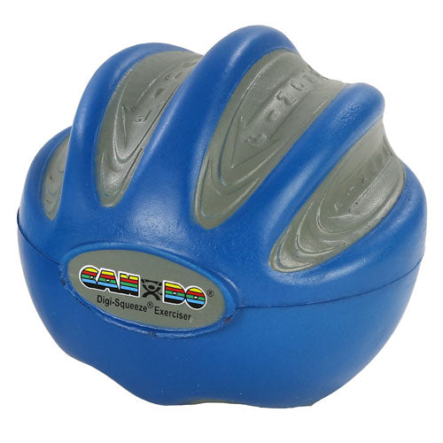 Cando Digi-Squeeze Hand Exerciser Blue Medium Firm