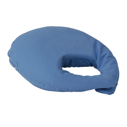 Alex Orthopedic C Shaped Neck Pillow Blue Fiber Filling Removable Cover Washable