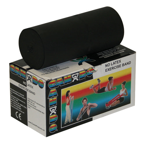 Cando No-Latex Exercise Band X-Heavy 6-Yard Black