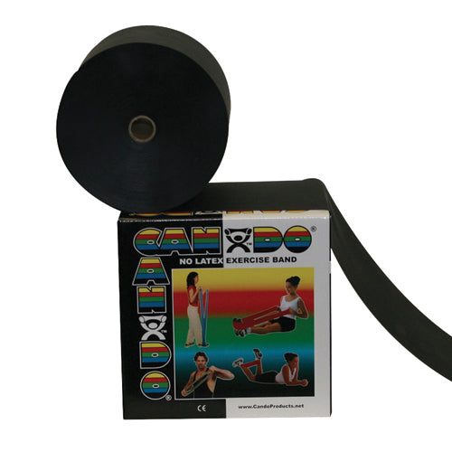 Cando Non-Latex Band Black X-Heavy 50 Yard 5-Inch