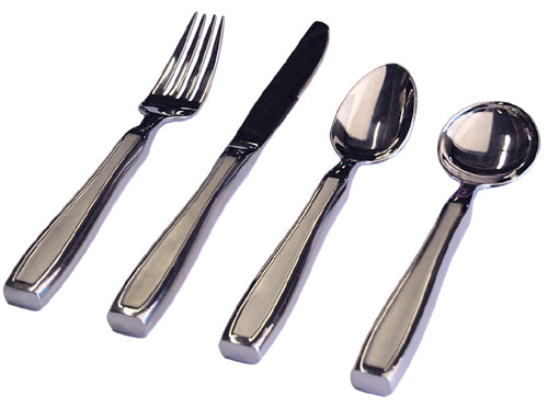 Weighted Dinnerware Utensil Set 4-Piece