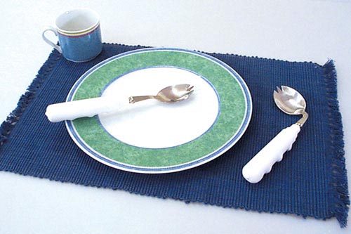 Angled Left Spork Stainless Steel One Handed