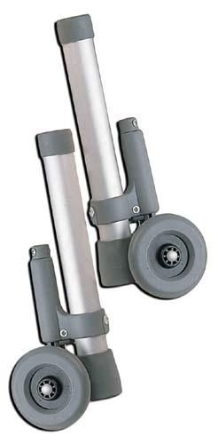 Glide Brake 3-Wheel Walker Glides for 1 in Tubing