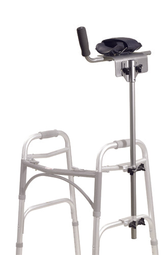 Walker Crutch Platform Attachment Universal Fit, 300 Lb Capacity, Forearm Cradle With Vinyl Pad