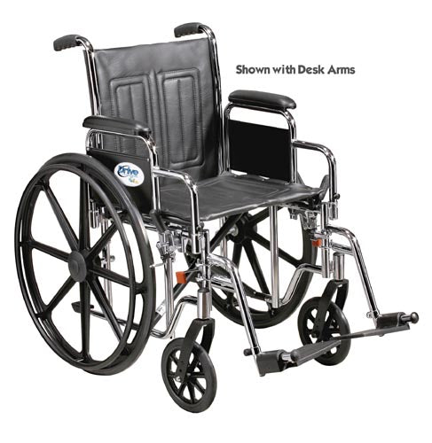 Wheelchair Std 16 Fixed Arms Swingaway Footrests