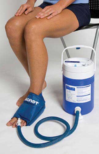 Aircast Cryo Medium Foot Cuff For Injury Recovery Fits 9-13 Size Cryotherapy Accessory