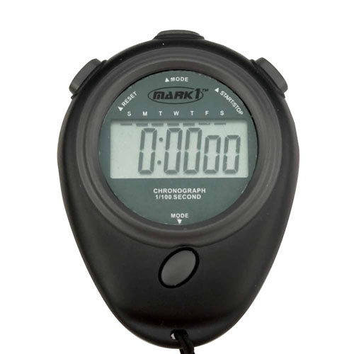 Mark Electronic Stopwatch and Timer Watch Chronograph 24 Hour 1/100 Second Alarm