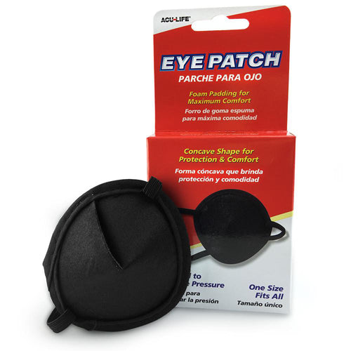 Acu-Life Eye Patch Vinyl Convex Black One Size