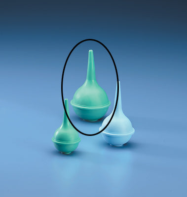 Hand Bulb Ear Syringes 3 Oz Green With Long Tapered Tip And High Suction Sterile