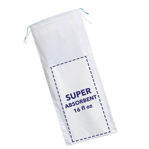 Carebag Men's Urinal Bag With Super Absorbent Pad Turns Up To 16 Oz Urine Into Gel Box Of 20