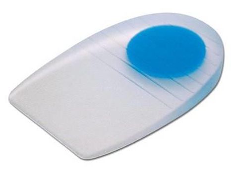 Gelstep Heel Pad Small Uncovered Dual Durometer With Soft Center Blue Dot For Comfort And Impact Absorption