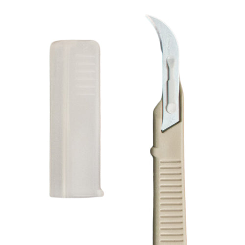 Disposable Scalpel No. 12 With Safety Guard, Box Of 10, Sheffield Stainless Steel Blade