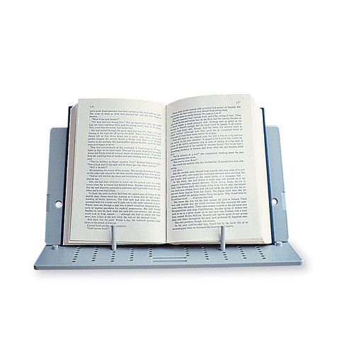 Roberts Blue Plastic Book Holder With Adjustable Pegs For Books Magazines And Albums Hands Free Reading