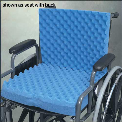 Eggcrate Wheelchair Cushion With Back 18x32x3