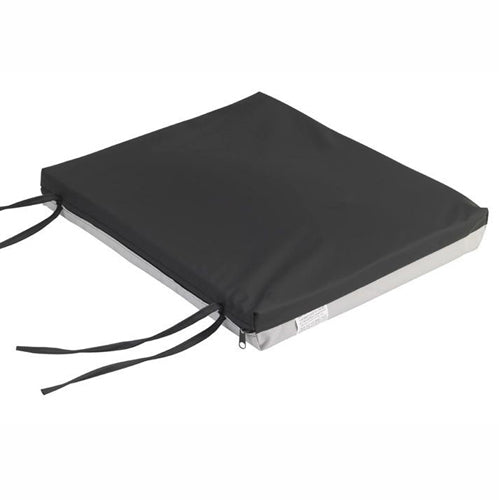 Gel-U-Seat Lite Gel And Foam Wheelchair Cushion 22 X 18 X 2 Dual-Chamber Gel Bladder Removable Cover Black