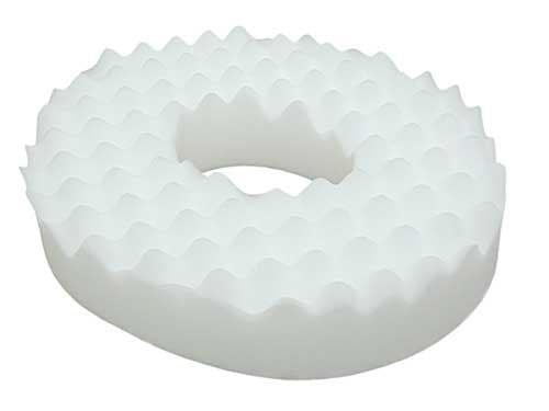 Eggcrate Foam Ring Cushion 15 x 17 x 4 Inches Density 1.5 Cushion Only Non Slip Surface