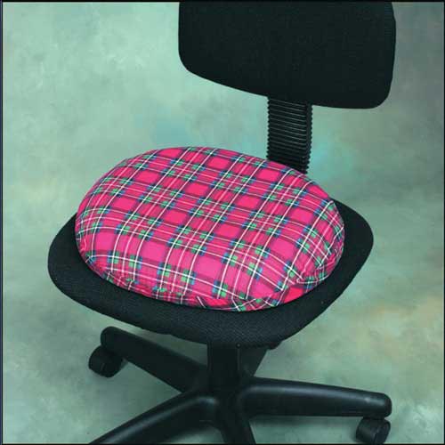 16 Inch Navy Round Chair Cushion With Cotton Fabric Cover Molded Polyurethane Foam