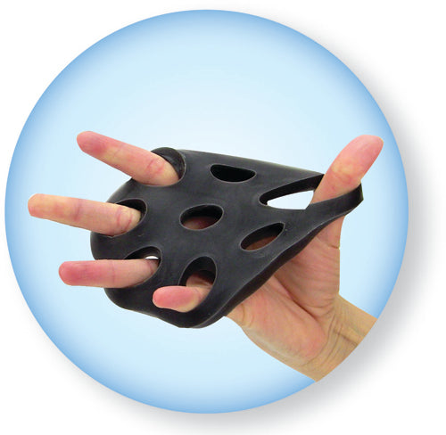 Thera-Band Hand Xtrainers Black Advanced Sport Training Four Progressive Densities Hot Cold Therapy Tool