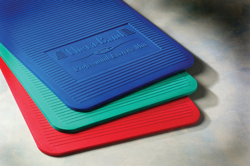 Theraband Exercise Mat Blue 24 in x 75 in x 0.6 in HDPE Waterproof Cushioned Floor Mat