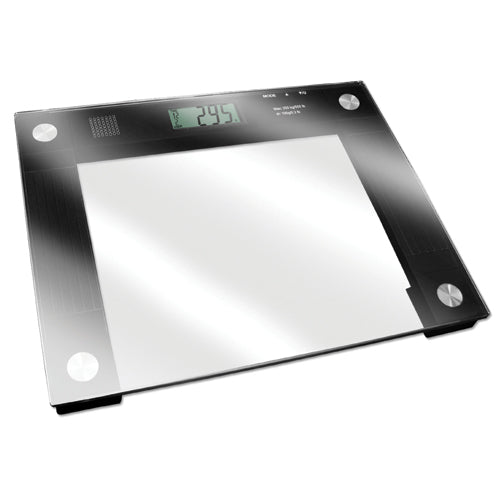 Talking X-Wide Glass Scale 550 lb Capacity