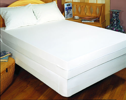 Waterproof Heavyweight Vinyl King Mattress Cover Zippered 12 Deep Antimicrobial Treated