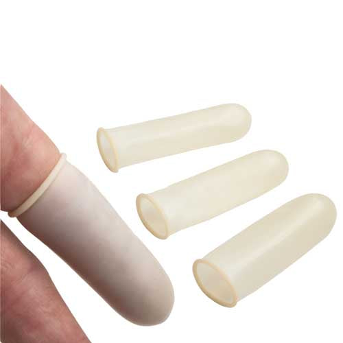 Finger Cots Extra Large White Latex Non Sterile Box Of 144