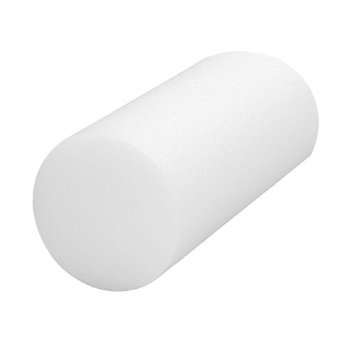 Cando White Round Foam Roller 4x12 Inches For Posture Balance Muscle Reeducation And Core Stability