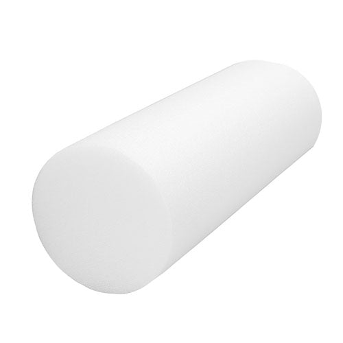 Cando Round Foam Roller, 6 Inch Diameter by 24 Inch Length, White, for Exercise and Physical Therapy