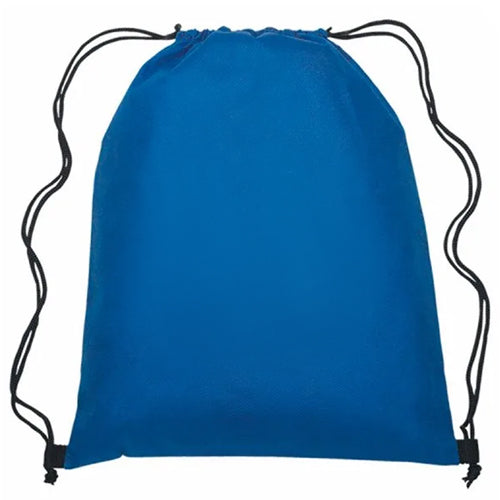 Drawstring Bag Royal Blue 80g Nonwoven Polypropylene Water Resistant For Outdoor Use