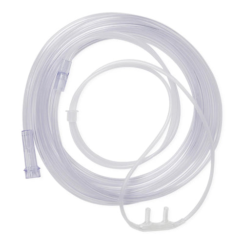 Adult Soft Tip Nasal Cannula With 25 Ft Tubing Over-The-Ear Bolo-Style Adjustable Slide