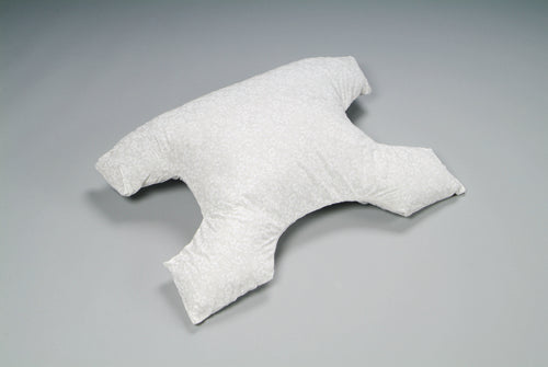Breatheasy Poly Filled CPAP Pillow 22 x 17 x 5 Inches White for Side Sleepers with Notches and Shoulder Cutout
