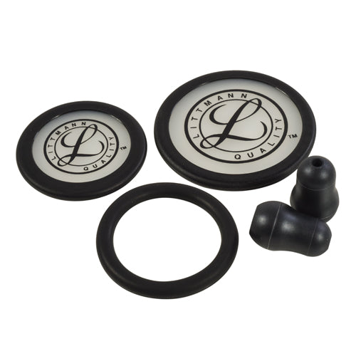 3M Littmann Stethoscope Spare Parts Kit Classic III Cardiology IV Black Diaphragms Ear Tips