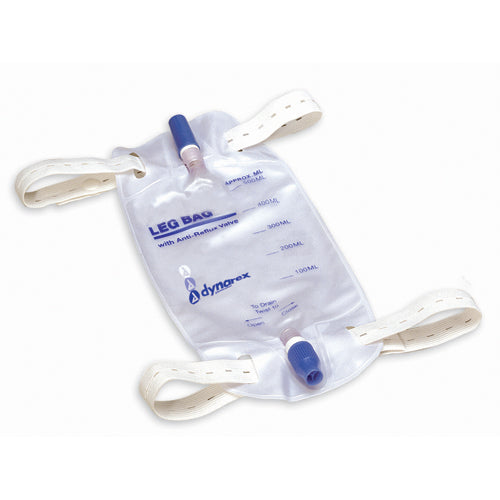 Dynarex Leg Bag Medium 600ml With Anti-Reflux Valve
