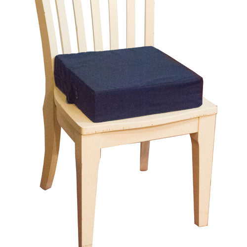 Elevating Foam Chair Cushion 15x15x3 Inches Navy, Firm Support for Easy Entry