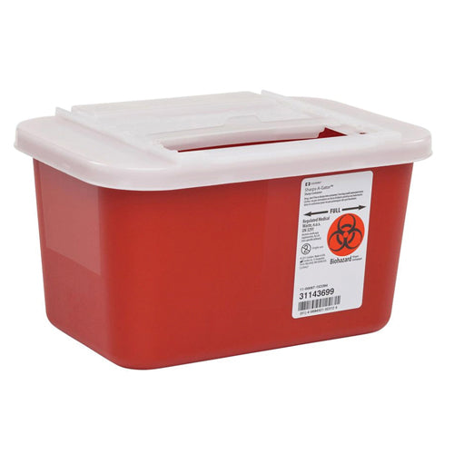 Sharps-A-Gator Counter Unit Gallon Red Positive Lock