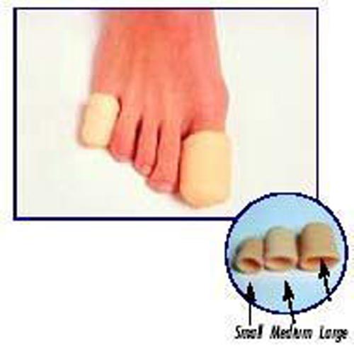 Toe Caps Medium Pack Of 3 Soft Foam Toe Protectors Nylon Covered Reducing Friction And Irritation