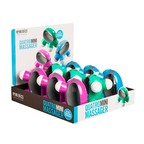 HoMedics Quatro Mini Massager 9-Piece Display