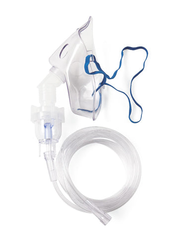 Adult Nebulizer Mask Kit With 7-Ft Kink-Resistant Tubing For Inhalation Therapy Set
