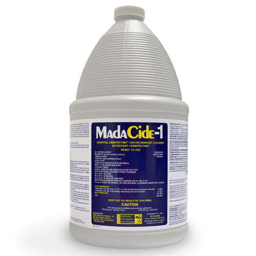 Madacide-1 Disinfectant Cleaner, 1 Gallon, Hospital-Grade, Non-Alcohol, Bactericidal Virucidal Fungicidal