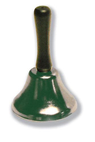 Call Bell Shake 2.5in Diameter 4in High Steel Wood Handle