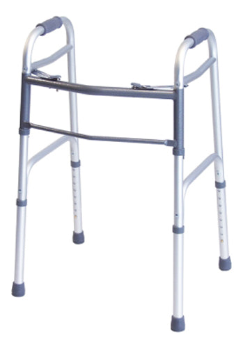 Lumex Everyday Dual Release Folding Walker Aluminum Lightweight Frame With Independent Folding Sides 300 lb Capacity