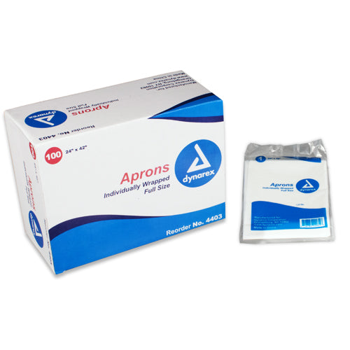 Dynarex Polyethylene Aprons 24x42 Box of 100