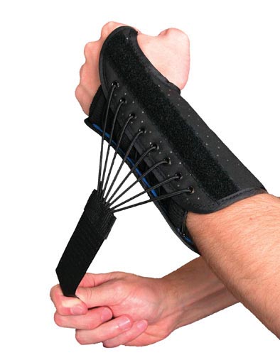 Left Wrist Splint With Bungee Closure Extra Small 5.25-6.25 Inches Wrist Circumference Contoured Support